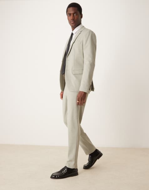 Selected Homme – Aitor – Jasnozielony garnitur o regularnym kroju - view 1
