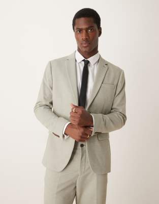 Aitor regular fit blazer in light green