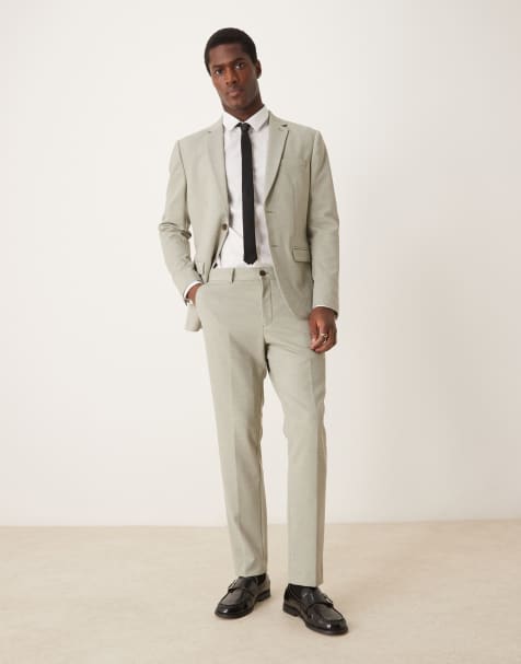 Selected Homme – Aitor – Zielone spodnie o regularnym kroju - view 1