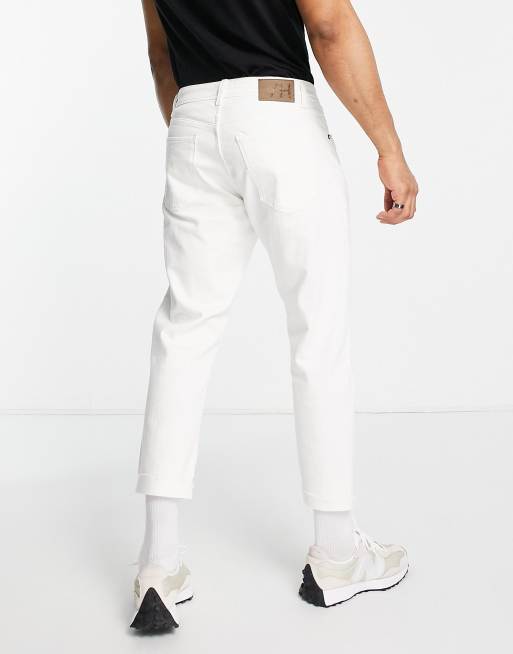 Selected Homme - Aldo - Jean coupe courte décontractée - Blanc , 4 de 4