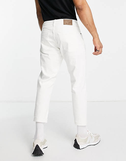 Aldo Jeans bianchi alla caviglia vestibilità comoda Asos Uomo Abbigliamento Pantaloni e jeans Jeans Jeans affosulati 