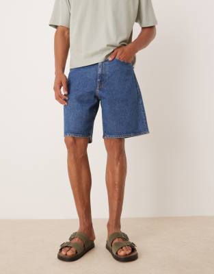 Selected Homme Alex Regular Fit Denim Shorts In Blue