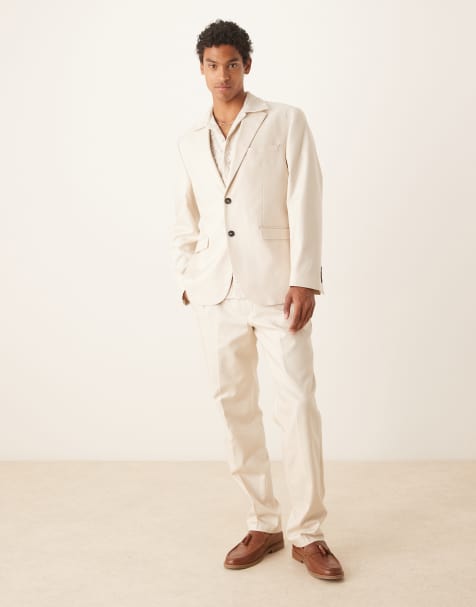 Selected Homme – Ascot – Kremowy garnitur o regularnym kroju - view 1