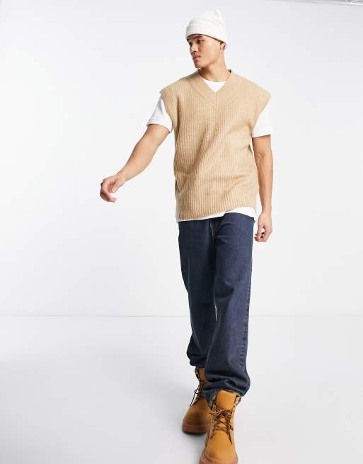 Selected Homme - Jogger d'ensemble oversize - Beige