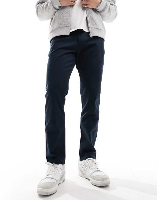 Selected Homme Bill Pantalon chino habill Bleu marine ASOS