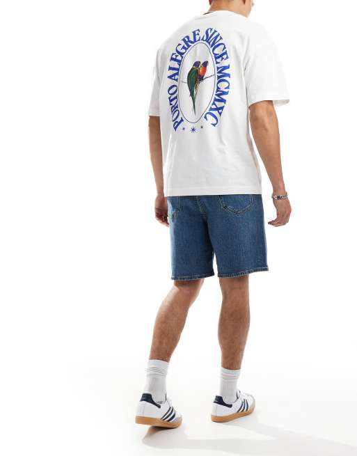 Selected Homme – Blå, lediga jeansshorts, 4 av 5