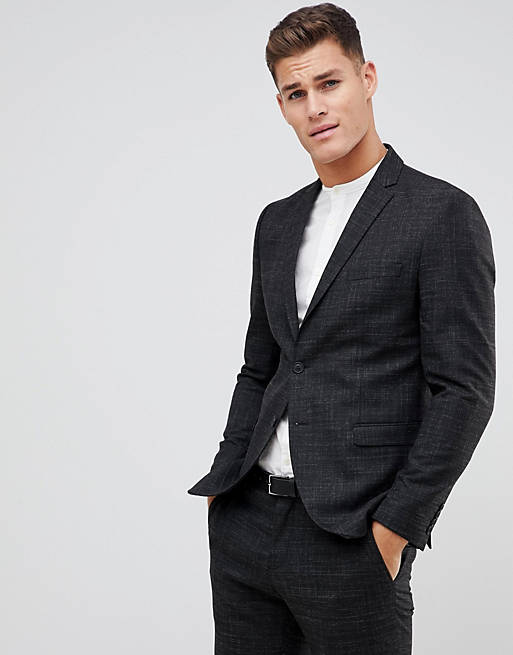 Selected Homme Black Fleck Suit Jacket In Slim Fit | ASOS