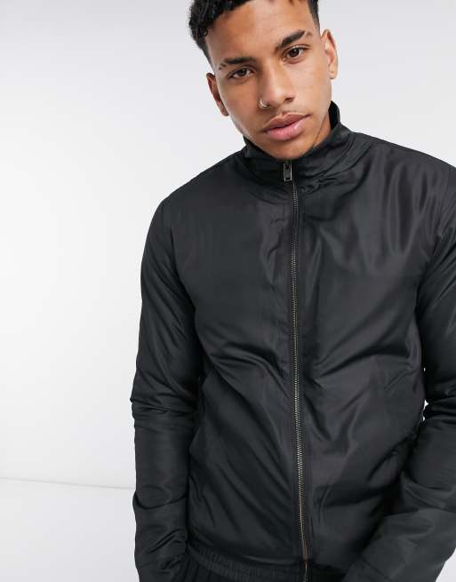 Selected Homme bomber in black |