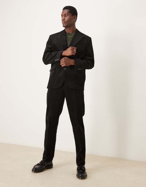 Selected Homme - Bowie - Abito regular fit in velluto a coste nero - view 1