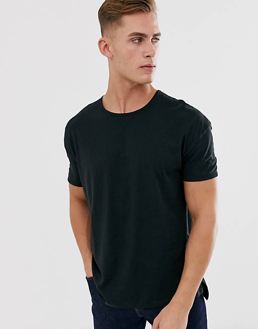 Selected Homme boxy fit t-shirt in black | ASOS