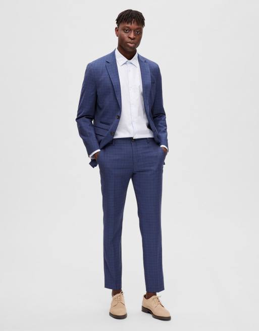 Selected Homme - Broek in marineblauw
