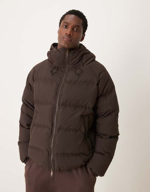 Selected Homme - Brun dynejakke i dun