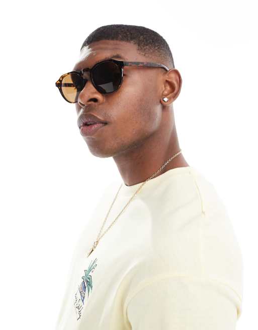 Selected Homme – Bruna runda solglasögon