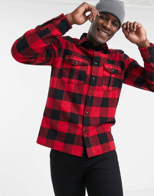 fleck check overshirt