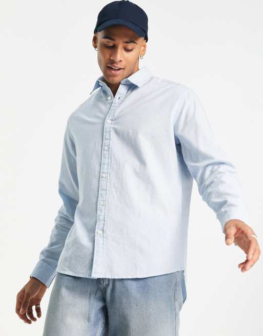 Selected Homme - Camicia a maniche lunghe in lino blu, 2 di 4