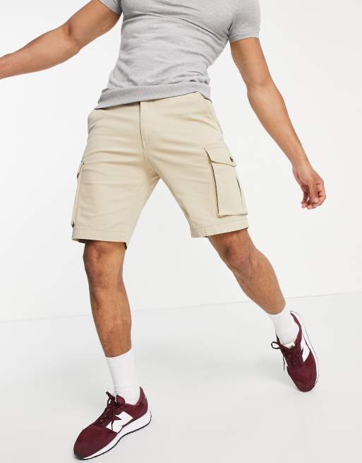 Short cargo 2025 beige homme