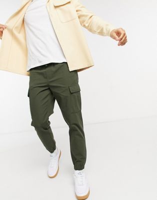 Selected Homme cargo trousers in khaki | ASOS