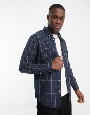 Selected Homme check shirt in navy