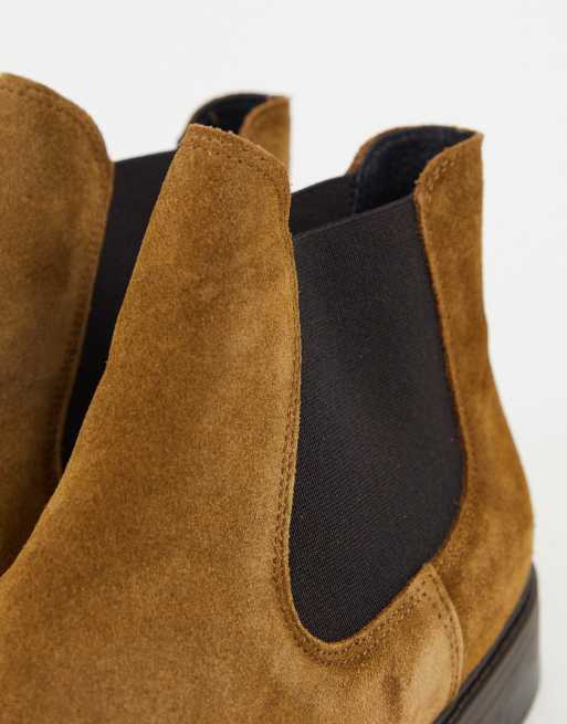 Undervisning Autonom nederdel Selected Homme chelsea boot in brown suede | ASOS