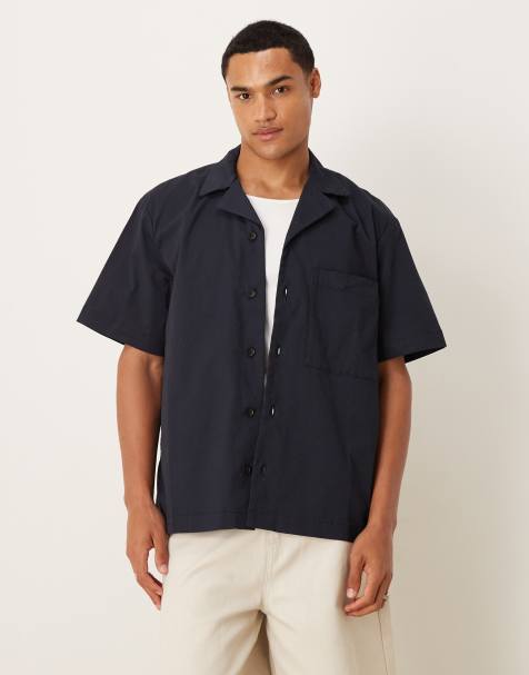 Selected Homme - Chemise à manches courtes - Bleu marine - view 1