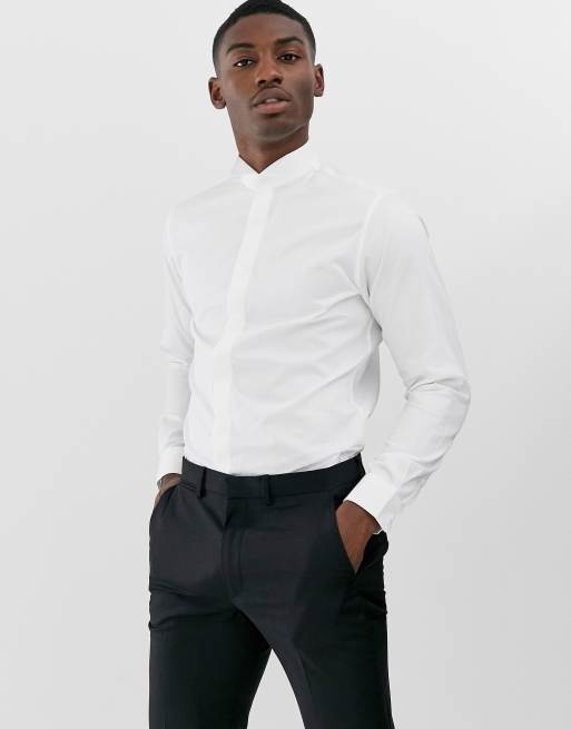 Selected Homme - Chemise de smoking habillée - Blanc | ASOS