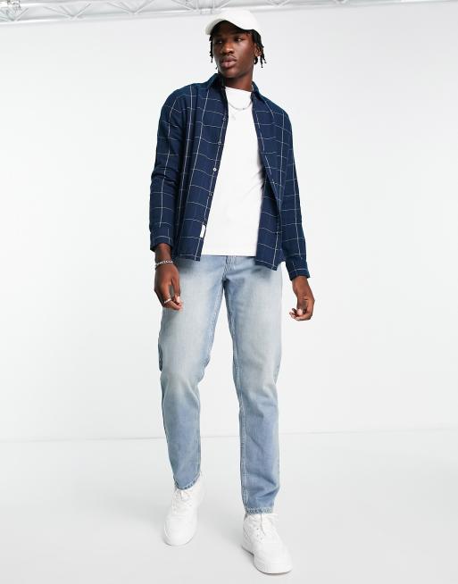 Chemise homme à carreaux en coton bleu Dissident | 3 SUISSES