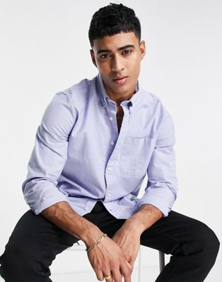 Selected Homme oxford shirt in light blue - ASOS Price Checker