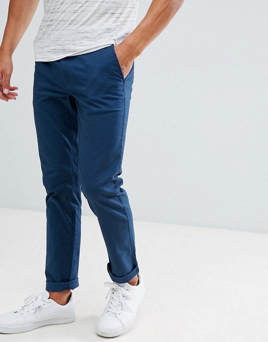 Selected Homme - Chino dritti-Blu
