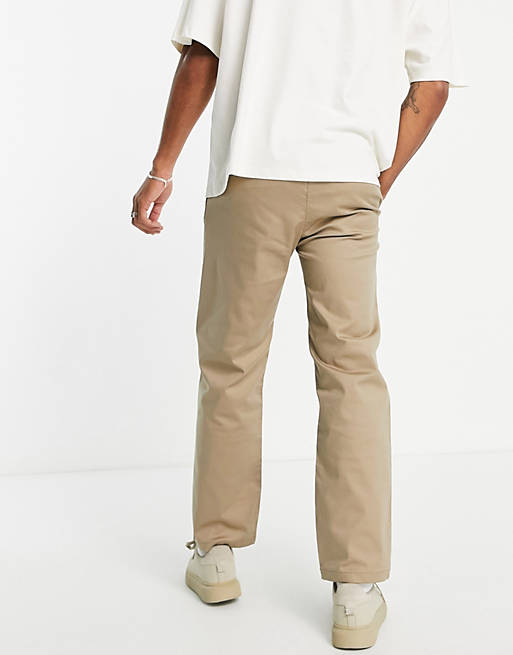 Men Selected Homme chino in loose fit in beige 