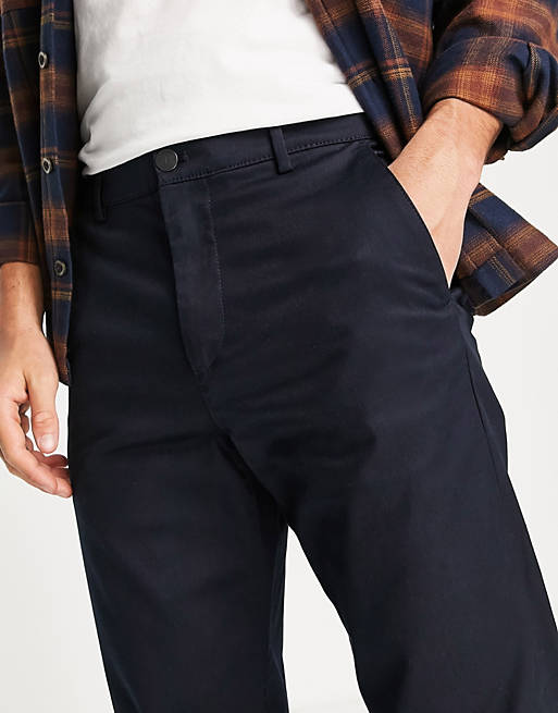  Selected Homme chino in loose fit in navy 