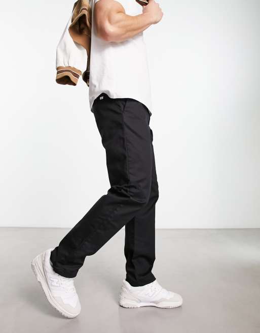 Selected Homme chinos in straight fit in black