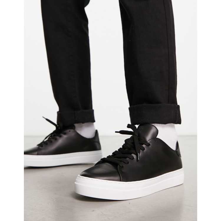 Selected Homme Leather Sneakers in White