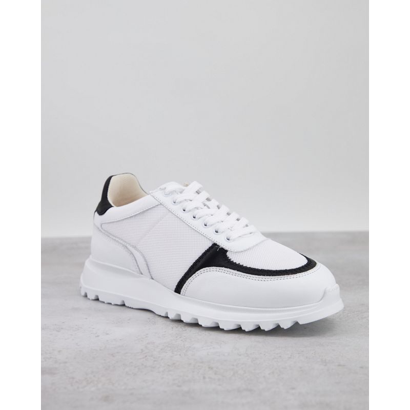 Selected Homme - Chunky sneakers bianche con dettagli neri