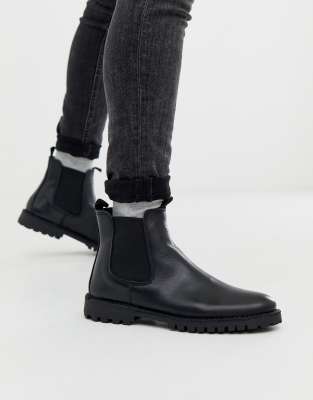 selected homme leather chelsea boots