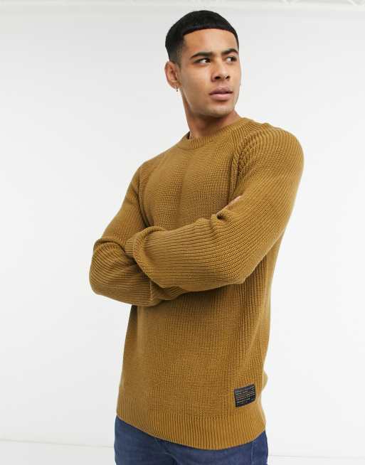 Chunky hot sale tan sweater