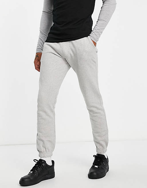 Selected Homme co-ord joggers in light grey