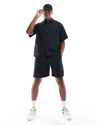 Selected Homme co-ord shorts in black