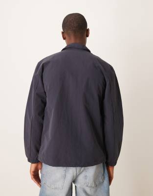 Selected Homme coach jacket in navy | ASOS