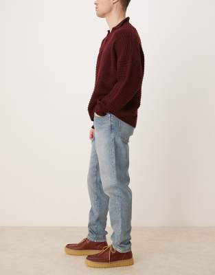 Selected Homme Cole Regular Tapered Fit Jeans In Blue