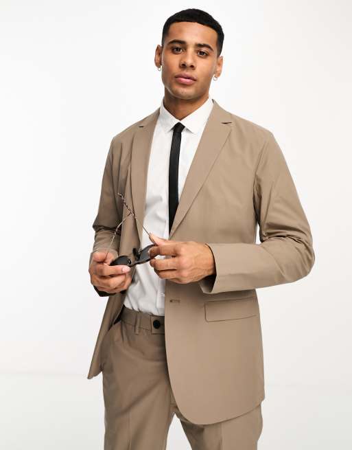 Chemise marron 2024 clair homme