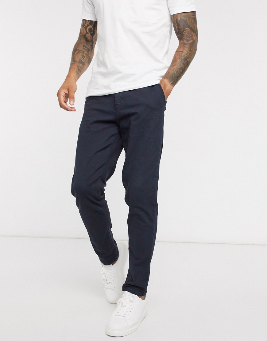 Selected Homme – Cooper – Marinblå chinos med smal passform