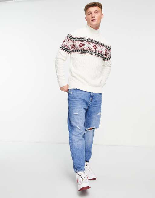 Cream xmas sale jumper