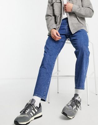 Selected Homme cotton Kobe loose fit jeans in dark blue - MBLUE - ASOS Price Checker