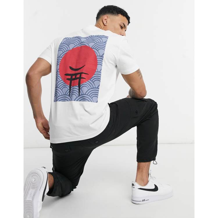 Selected Homme cotton oversized fit t-shirt with gateway back print