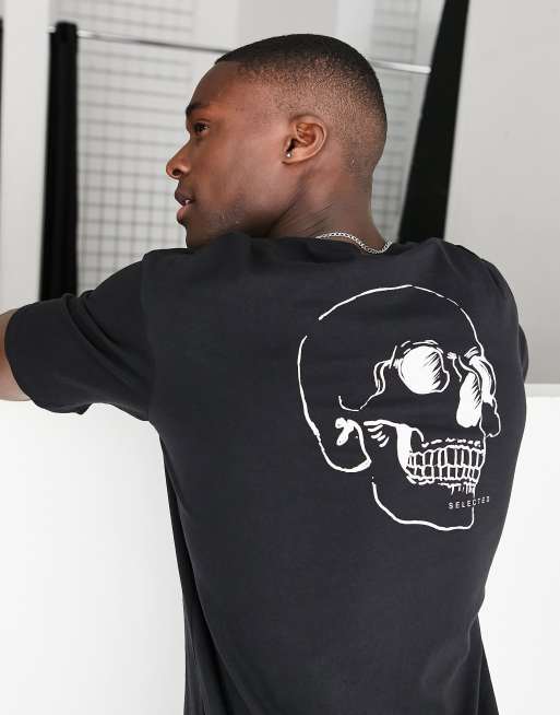 T shirt skull outlet homme