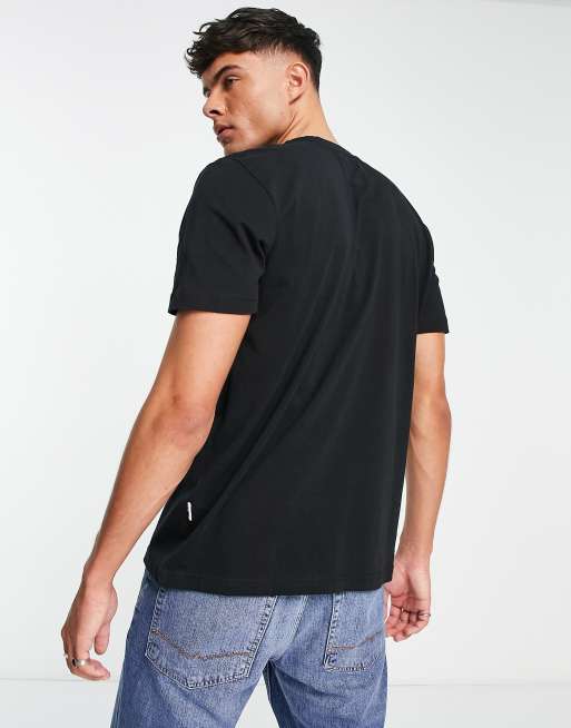 Selected Homme cotton t-shirt in black | ASOS