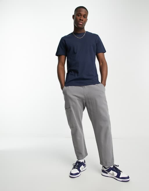 Selected Homme cotton t shirt in navy ASOS