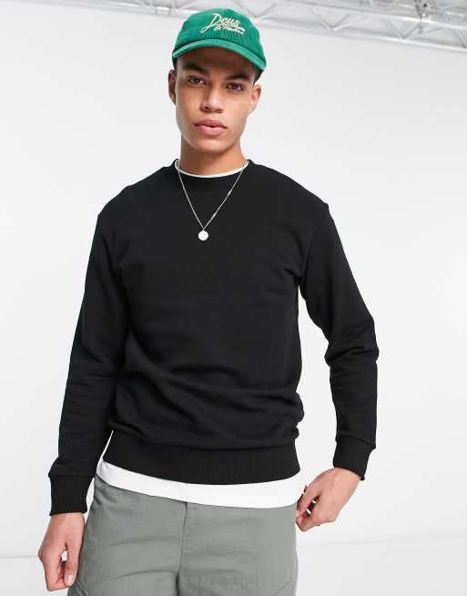 SELECTED HOMME Slhhankie Logo Crew Neck Sweat Noos Maglia di Tuta, Blu, S Uomo