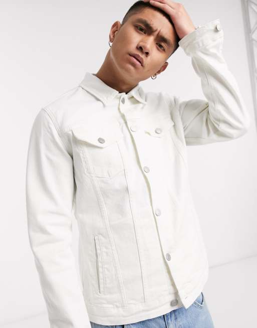 Veste on sale blanche homme