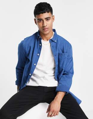 mens smart denim shirt
